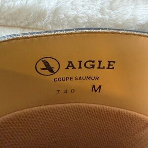 Aigle Black Rubber Equestrian Style Boot